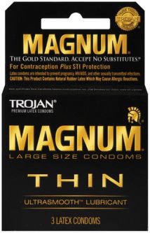 Trojan Magnum Thin Lubricated Condoms